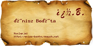 Énisz Beáta névjegykártya